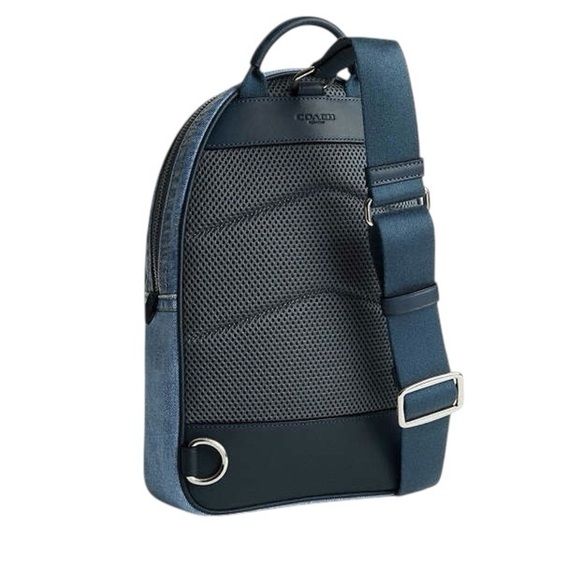 NWT $395 Coach Denim Charter Unisex Crossbody Sling Pack - Picture 7 of 13